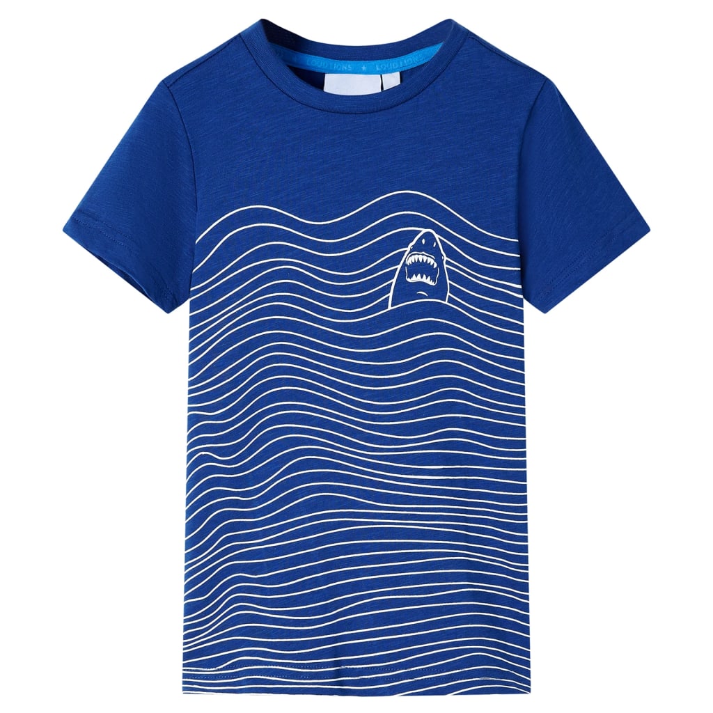Kindershirt 140 donkerblauw is nu te koop bij PeponiXL, paradijselijk wonen!