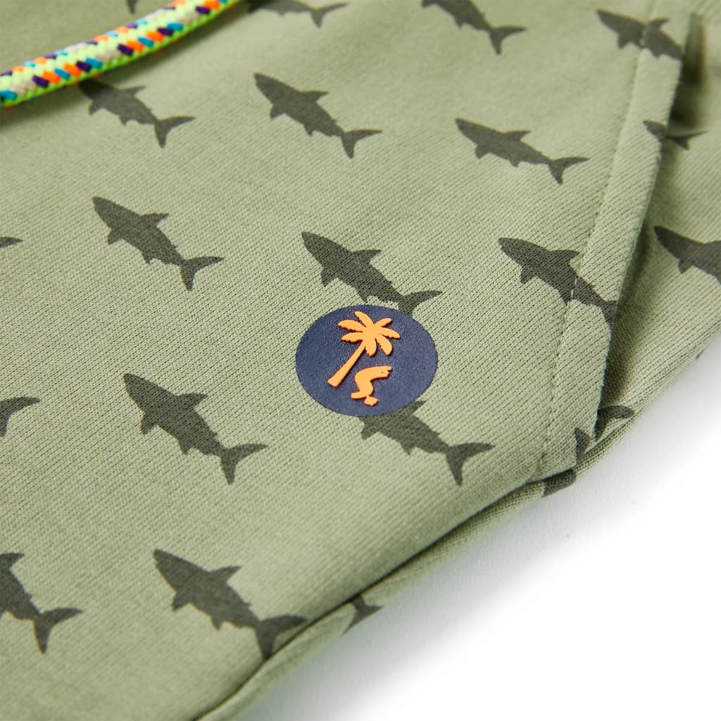 Kindershorts met trekkoord 116 lichtkaki is nu te koop bij PeponiXL, paradijselijk wonen!