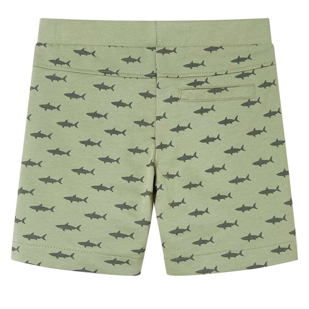 Kindershorts met trekkoord 128 lichtkaki is nu te koop bij PeponiXL, paradijselijk wonen!