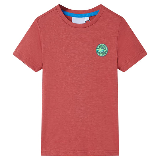 Kindershirt 116 paprikakleurig is nu te koop bij PeponiXL, paradijselijk wonen!
