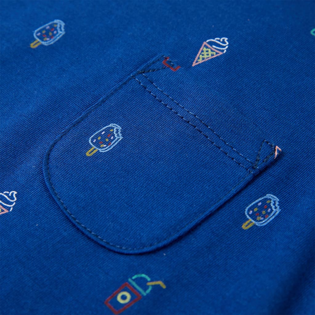 Kindertopje 128 donkerblauw is nu te koop bij PeponiXL, paradijselijk wonen!