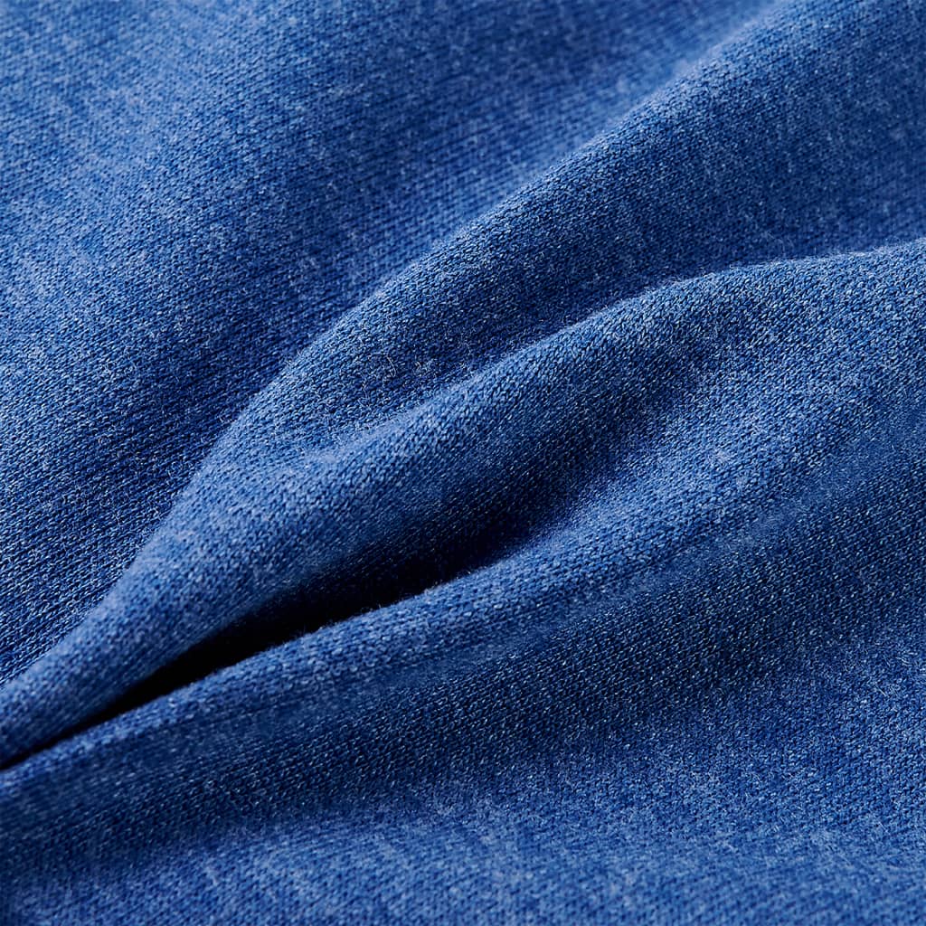 Kindervest met capuchon en rits 104 gemêleerd donkerblauw is nu te koop bij PeponiXL, paradijselijk wonen!