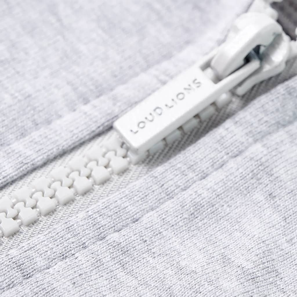 Kindervest met capuchon en rits 92 grijs is nu te koop bij PeponiXL, paradijselijk wonen!