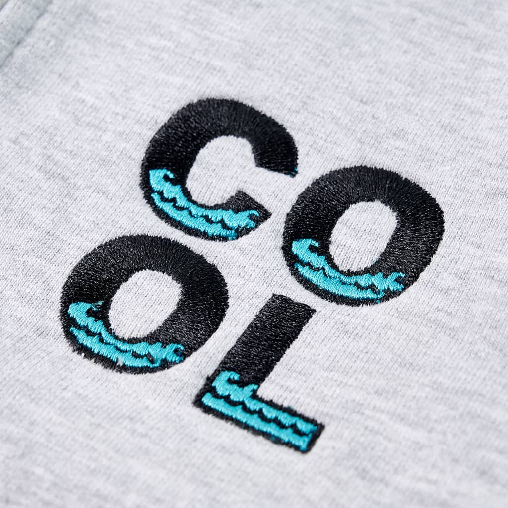 Kindervest met capuchon en rits 92 grijs is nu te koop bij PeponiXL, paradijselijk wonen!