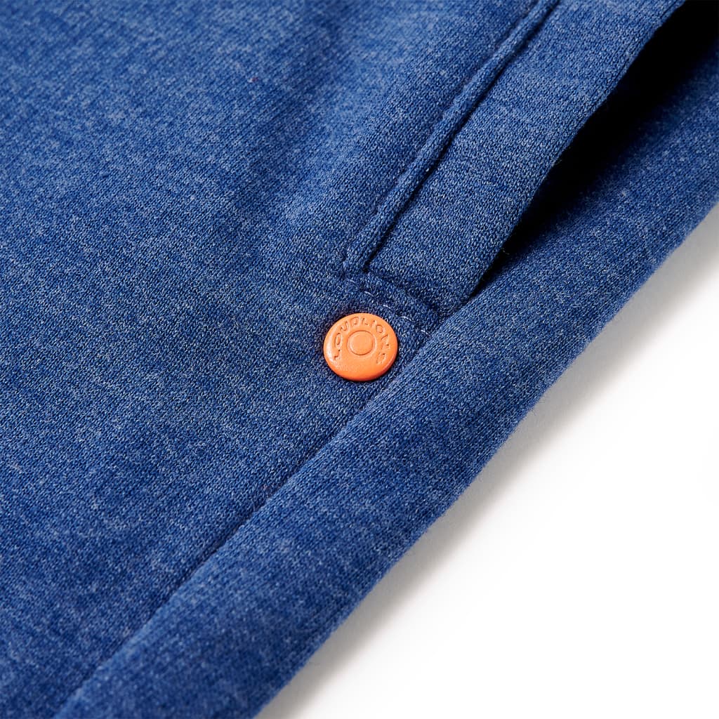 Kindershorts met trekkoord 140 gemêleerd donkerblauw is nu te koop bij PeponiXL, paradijselijk wonen!