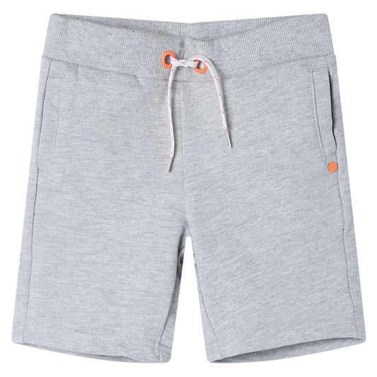 Kindershorts met trekkoord 104 grijs is nu te koop bij PeponiXL, paradijselijk wonen!