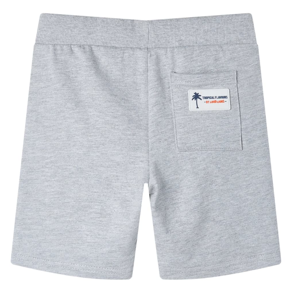 Kindershorts met trekkoord 104 grijs is nu te koop bij PeponiXL, paradijselijk wonen!