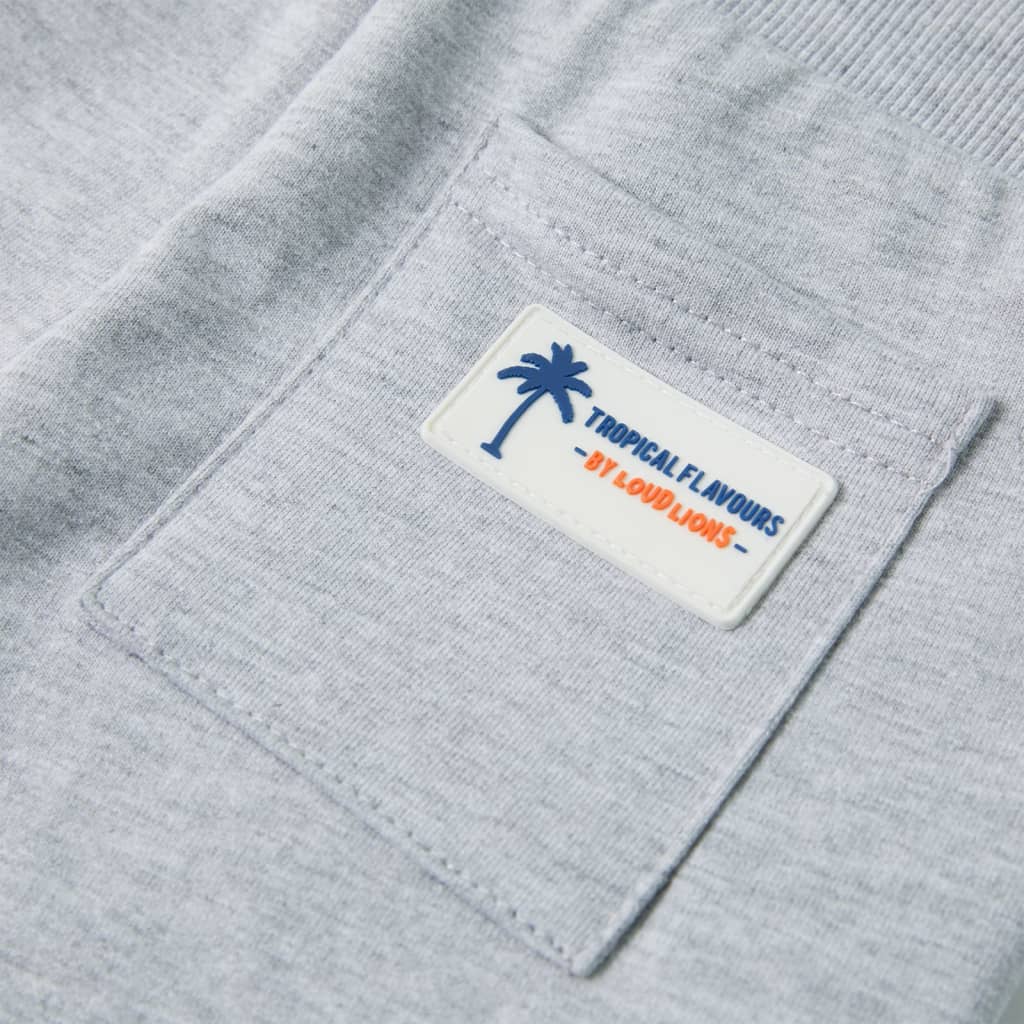 Kindershorts met trekkoord 104 grijs is nu te koop bij PeponiXL, paradijselijk wonen!