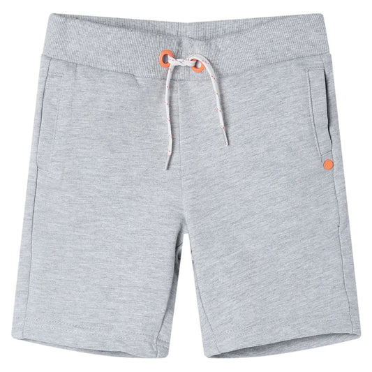 Kindershorts met trekkoord 128 grijs is nu te koop bij PeponiXL, paradijselijk wonen!