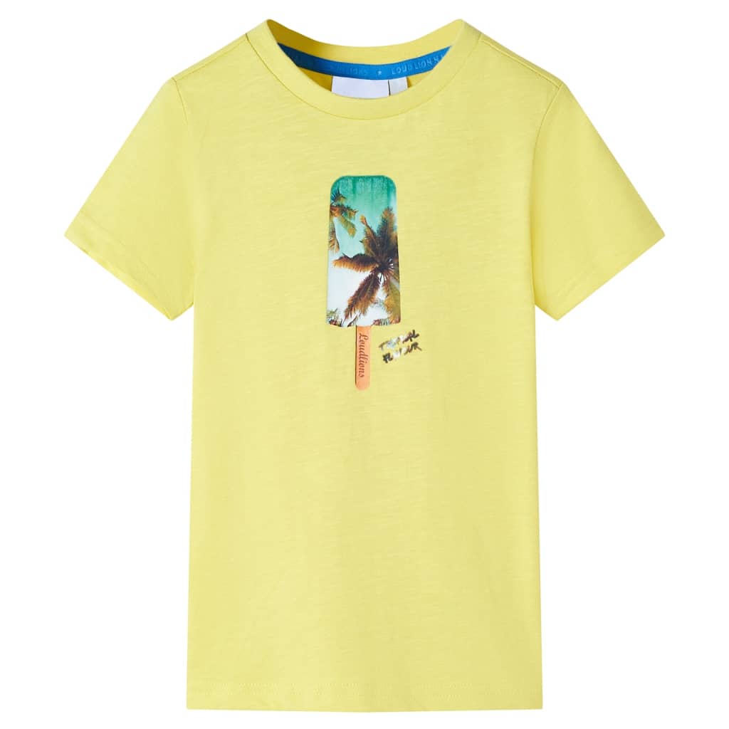 Kindershirt 128 geel is nu te koop bij PeponiXL, paradijselijk wonen!