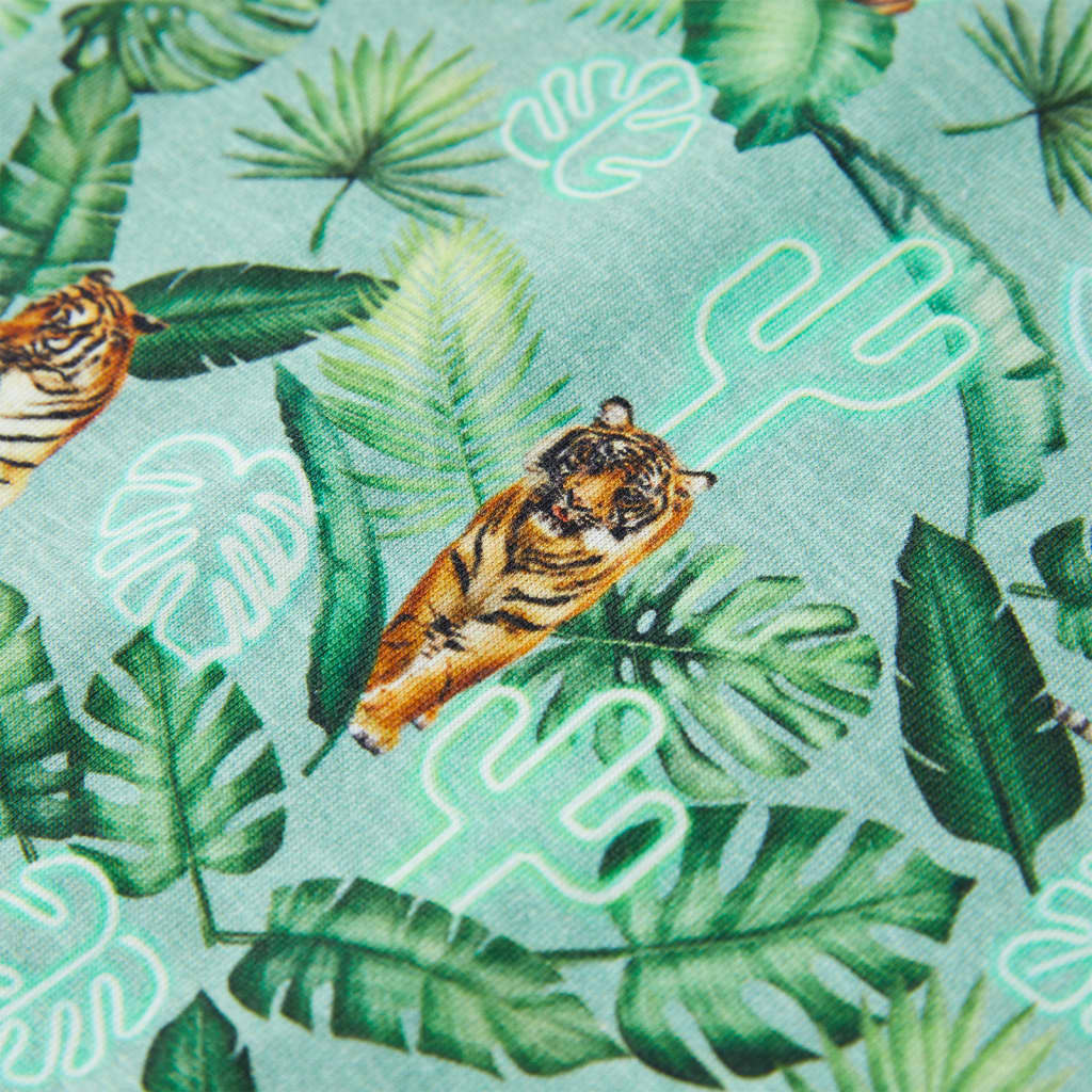 Kindershirt 140 gemêleerd lichtgroen is nu te koop bij PeponiXL, paradijselijk wonen!