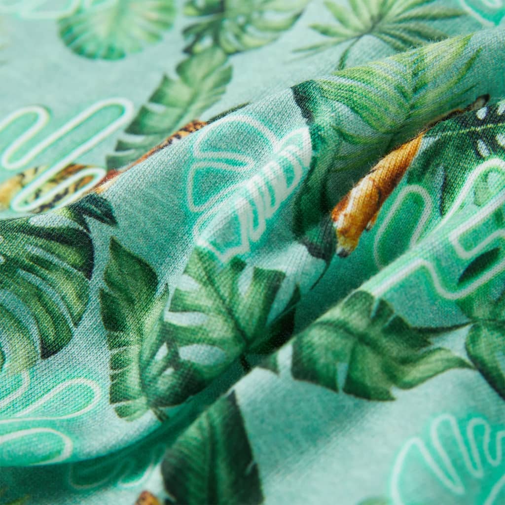 Kindershirt 140 gemêleerd lichtgroen is nu te koop bij PeponiXL, paradijselijk wonen!