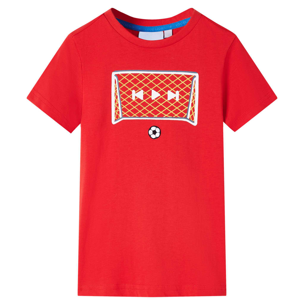 Kindershirt 116 rood is nu te koop bij PeponiXL, paradijselijk wonen!