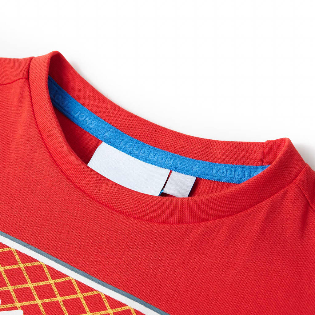 Kindershirt 116 rood is nu te koop bij PeponiXL, paradijselijk wonen!