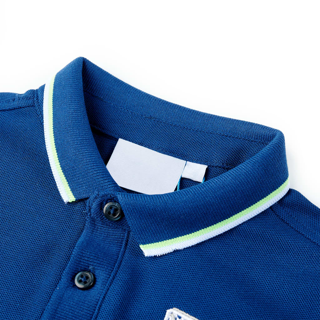 Kinderpoloshirt 104 donkerblauw is nu te koop bij PeponiXL, paradijselijk wonen!