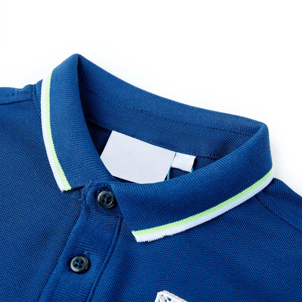 Kinderpoloshirt 116 donkerblauw is nu te koop bij PeponiXL, paradijselijk wonen!
