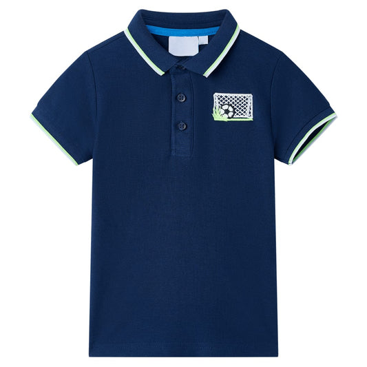 Kinderpoloshirt 128 marineblauw is nu te koop bij PeponiXL, paradijselijk wonen!