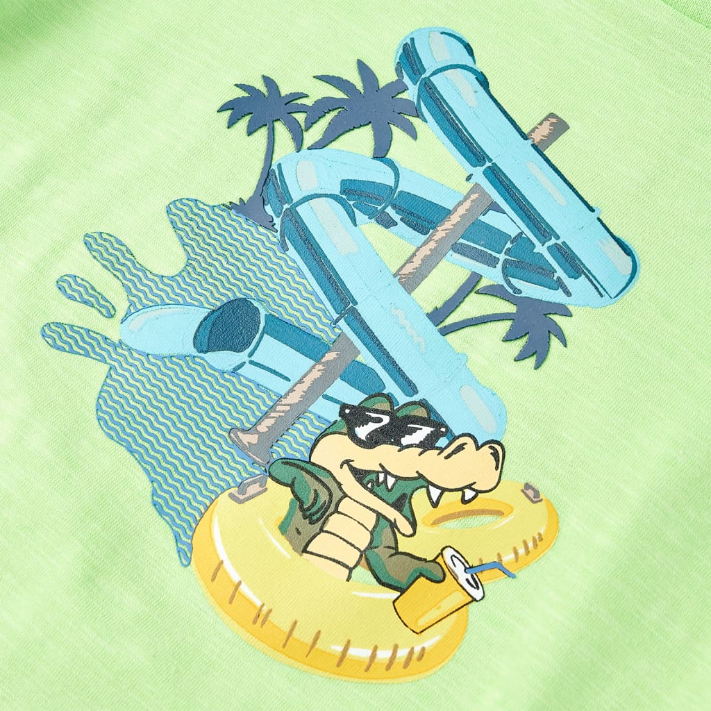 Kindershirt 128 neongroen is nu te koop bij PeponiXL, paradijselijk wonen!