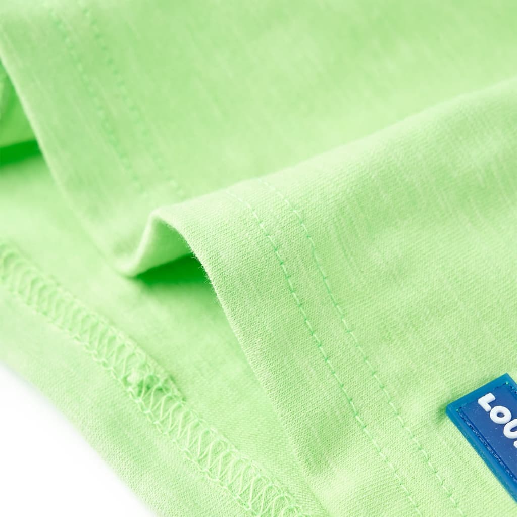 Kindershirt 128 neongroen is nu te koop bij PeponiXL, paradijselijk wonen!