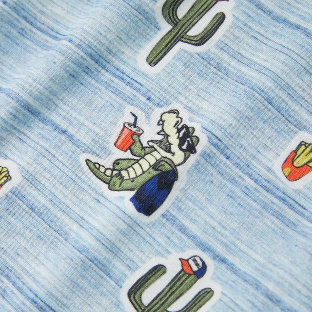 Kindershirt 140 gemengd blauw is nu te koop bij PeponiXL, paradijselijk wonen!