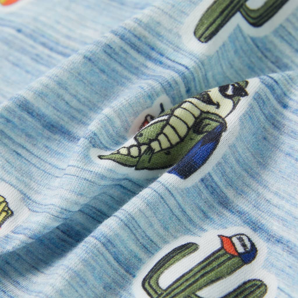 Kindershirt 140 gemengd blauw is nu te koop bij PeponiXL, paradijselijk wonen!