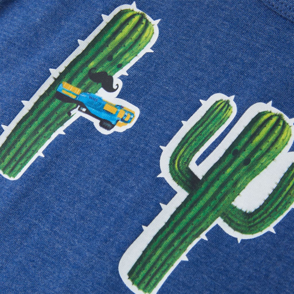 Kindertopje 128 gemêleerd donkerblauw is nu te koop bij PeponiXL, paradijselijk wonen!