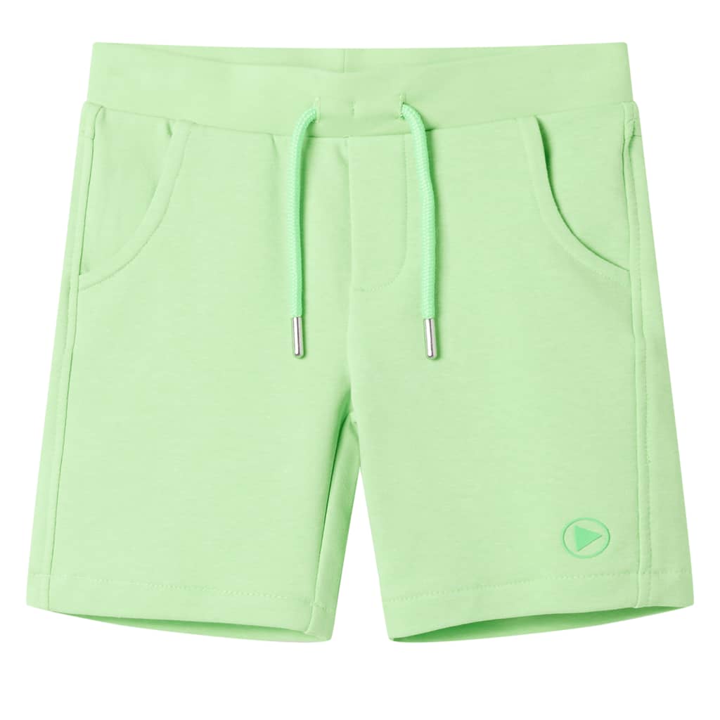 Kindershort 128 fluorescerend groen is nu te koop bij PeponiXL, paradijselijk wonen!