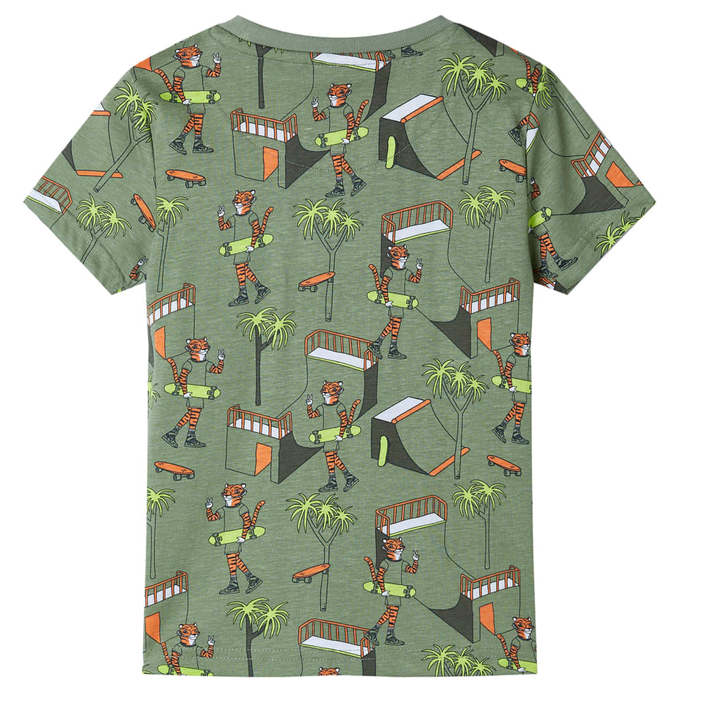 Kinderpyjama met korte mouwen 92 lichtkakikleurig is nu te koop bij PeponiXL, paradijselijk wonen!