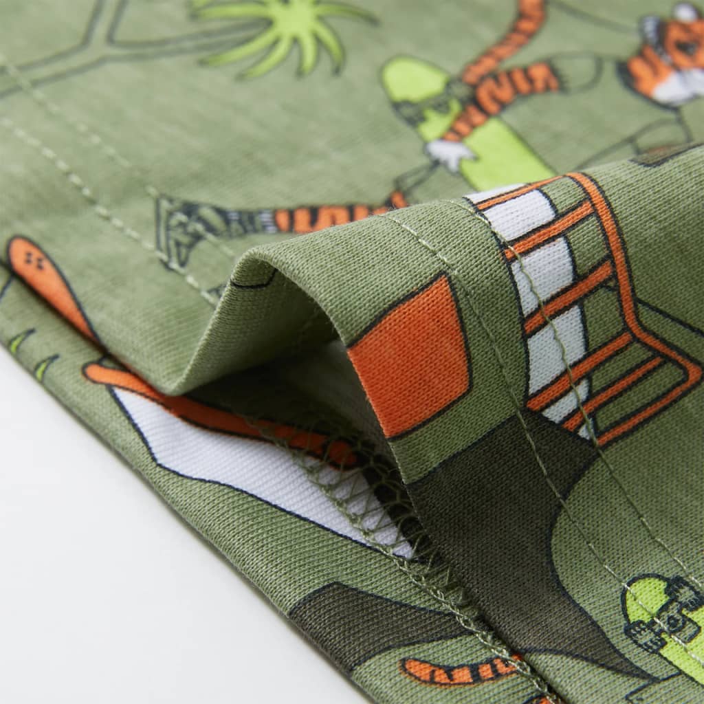 Kinderpyjama met korte mouwen 92 lichtkakikleurig is nu te koop bij PeponiXL, paradijselijk wonen!