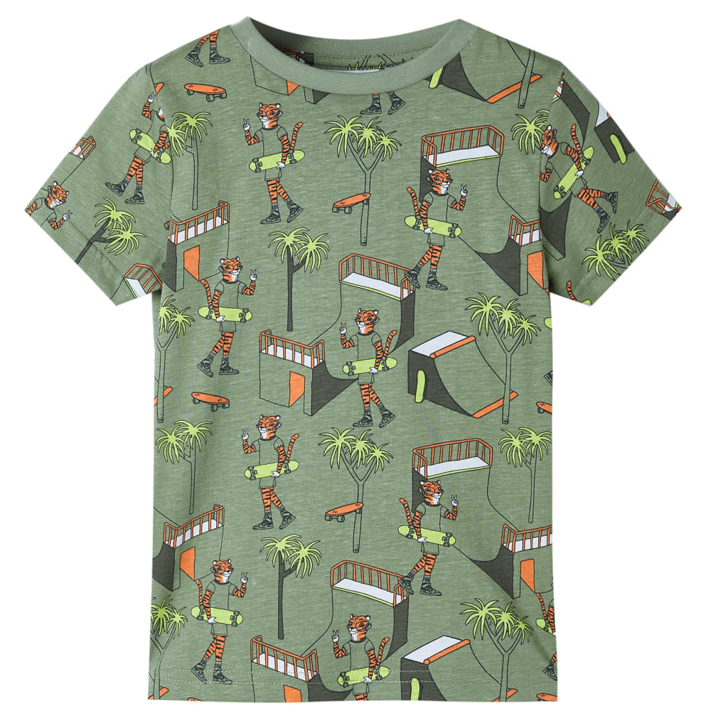 Kinderpyjama met korte mouwen 104 lichtkakikleurig is nu te koop bij PeponiXL, paradijselijk wonen!
