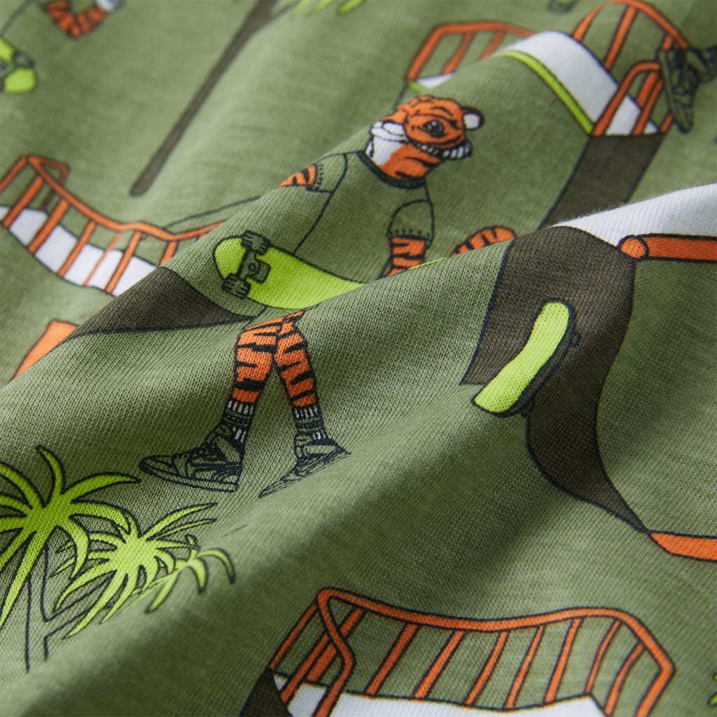Kinderpyjama met korte mouwen 104 lichtkakikleurig is nu te koop bij PeponiXL, paradijselijk wonen!