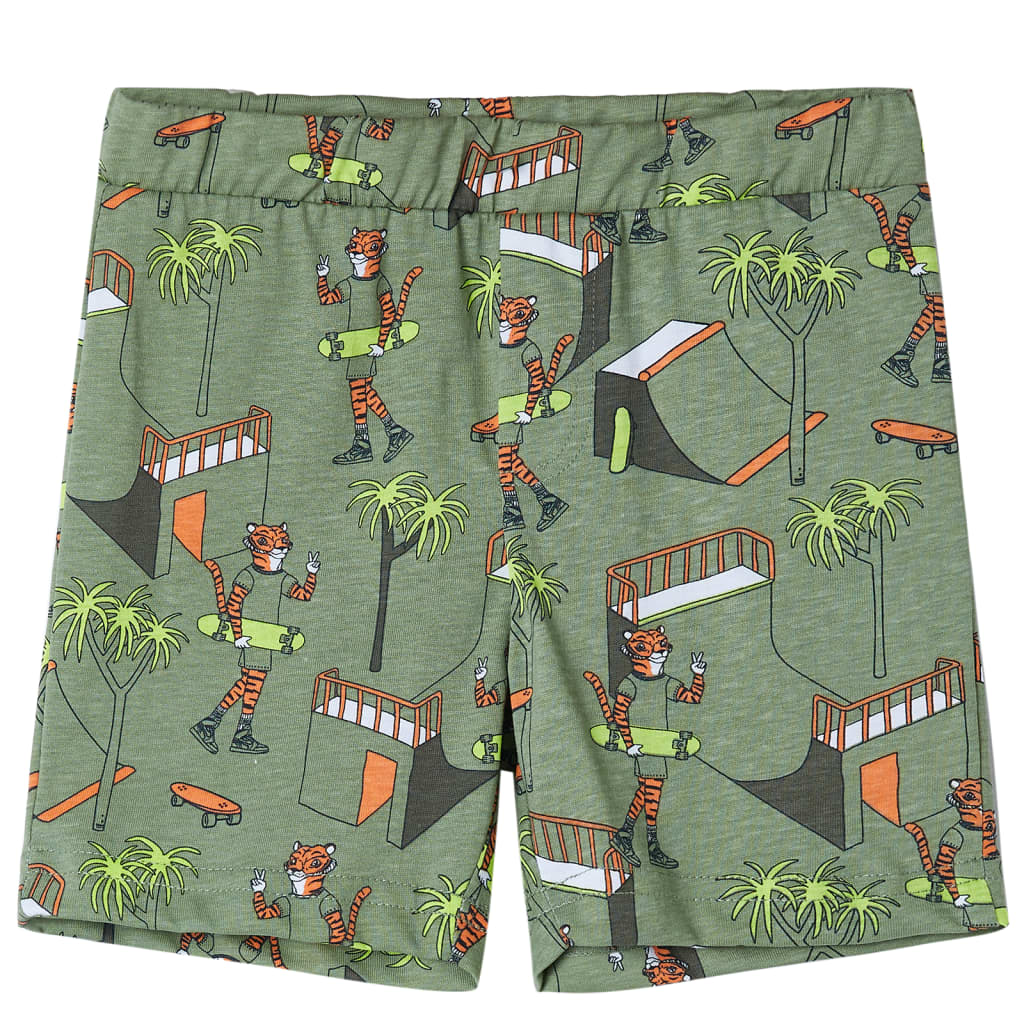 Kinderpyjama met korte mouwen 116 lichtkakikleurig is nu te koop bij PeponiXL, paradijselijk wonen!