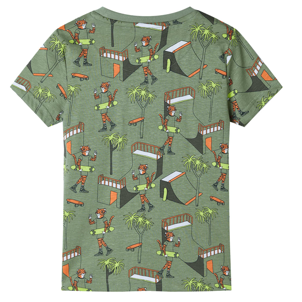 Kinderpyjama met korte mouwen 128 lichtkakikleurig is nu te koop bij PeponiXL, paradijselijk wonen!
