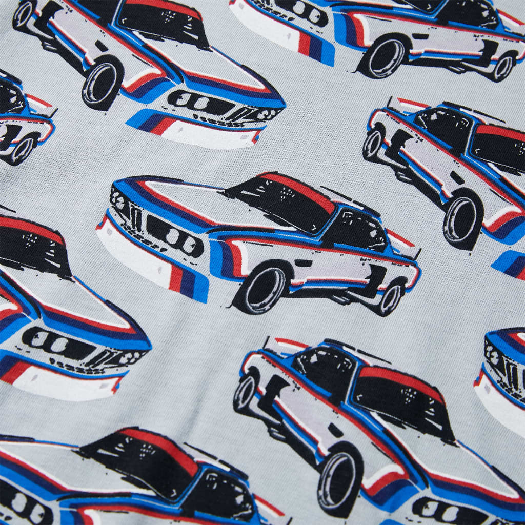 Kinderpyjama met korte mouwen 116 grijs is nu te koop bij PeponiXL, paradijselijk wonen!