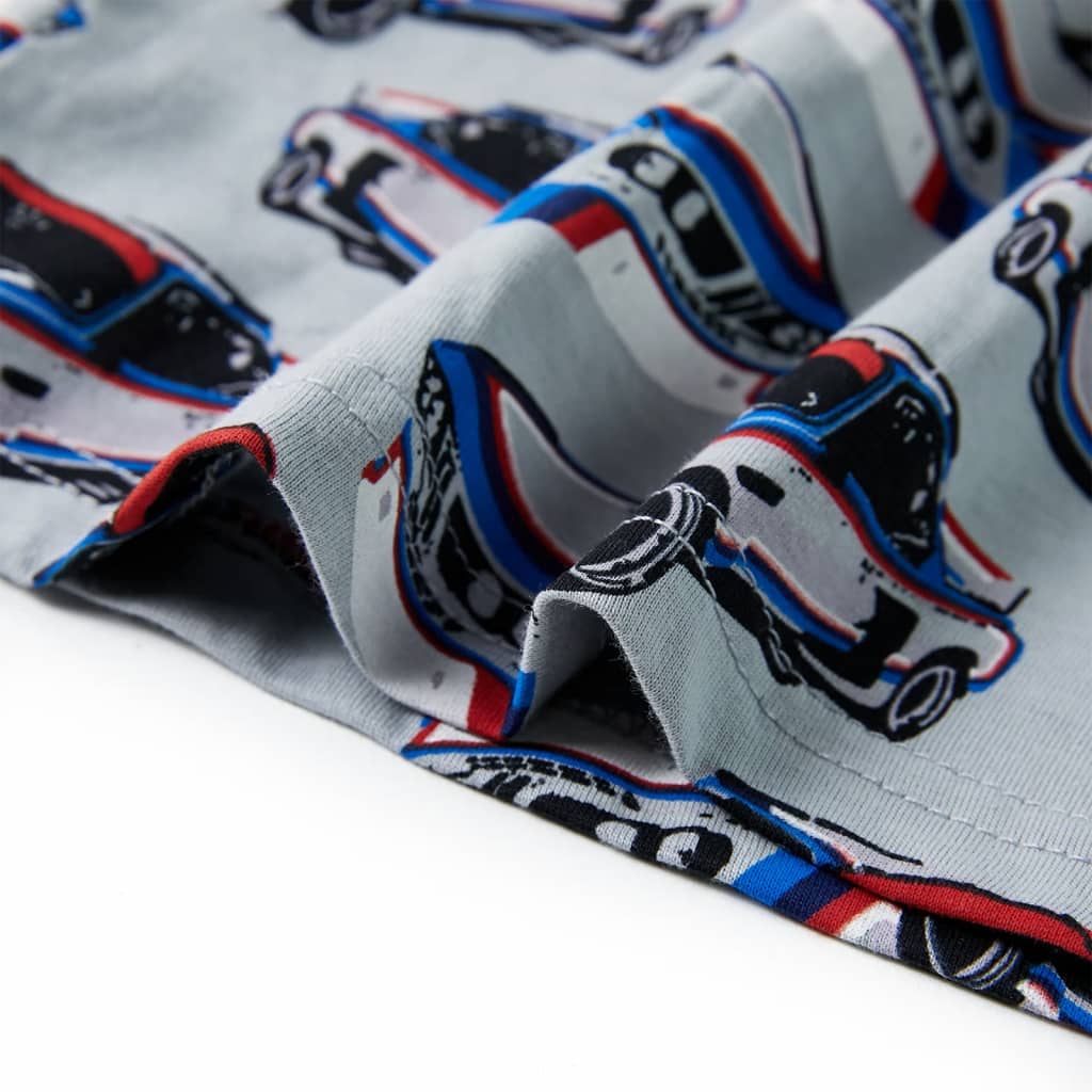 Kinderpyjama met korte mouwen 116 grijs is nu te koop bij PeponiXL, paradijselijk wonen!