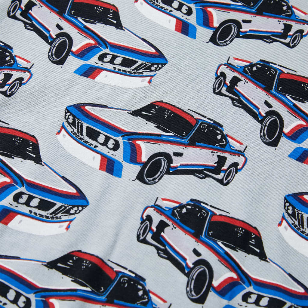 Kinderpyjama met korte mouwen 128 grijs is nu te koop bij PeponiXL, paradijselijk wonen!