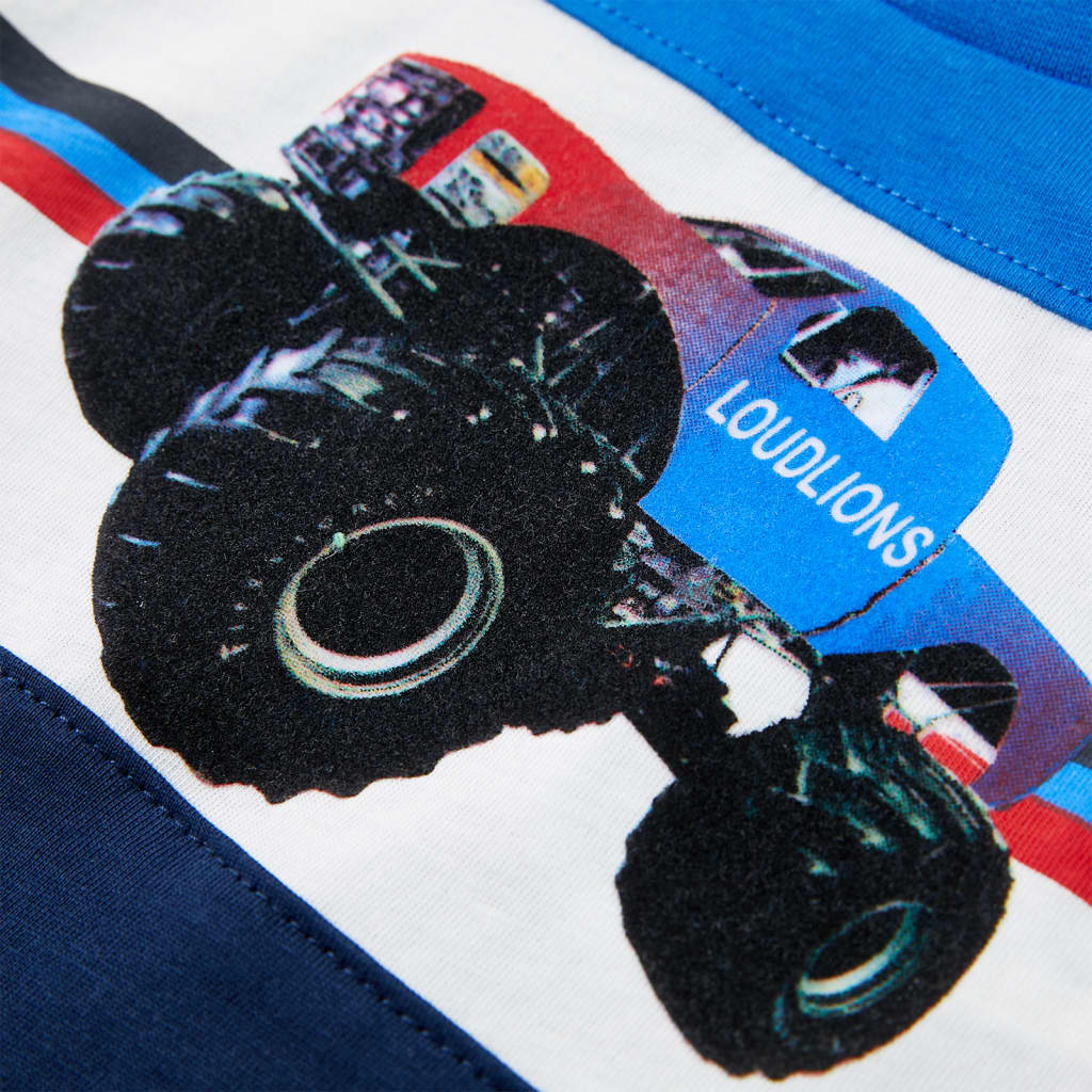 Kindershirt 116 blauw en marineblauw is nu te koop bij PeponiXL, paradijselijk wonen!