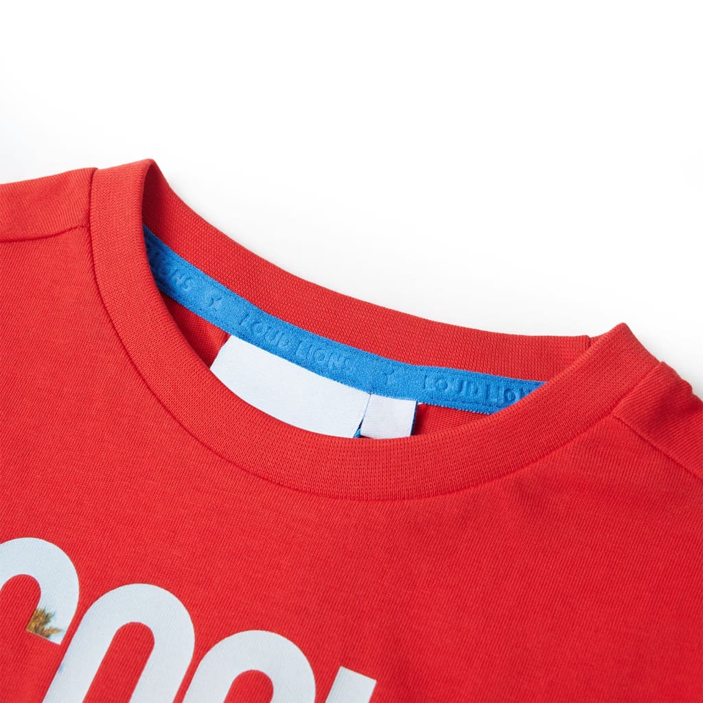 Kindershirt 116 rood is nu te koop bij PeponiXL, paradijselijk wonen!