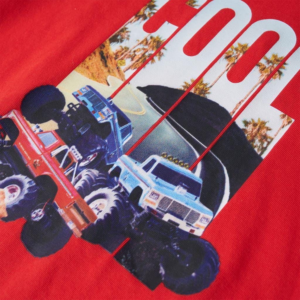 Kindershirt 116 rood is nu te koop bij PeponiXL, paradijselijk wonen!