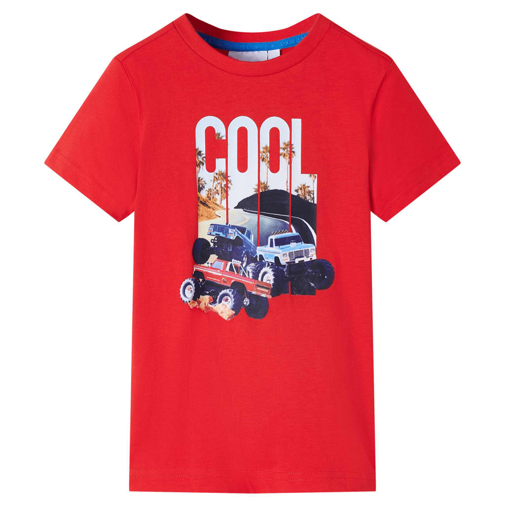 Kindershirt 140 rood is nu te koop bij PeponiXL, paradijselijk wonen!