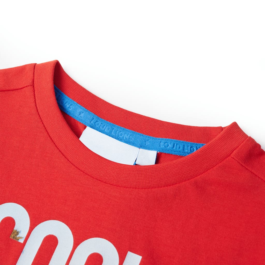 Kindershirt 140 rood is nu te koop bij PeponiXL, paradijselijk wonen!