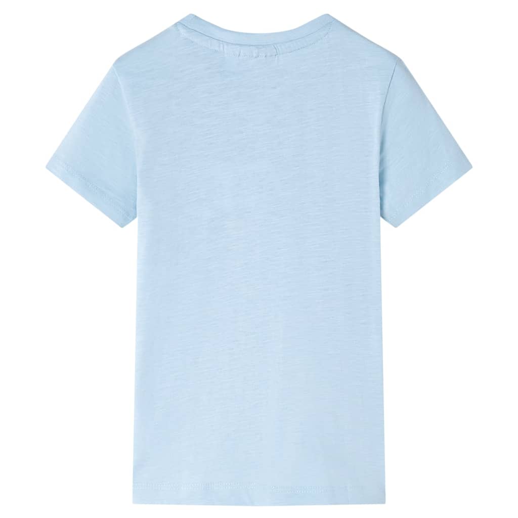 Kindershirt 128 lichtblauw is nu te koop bij PeponiXL, paradijselijk wonen!