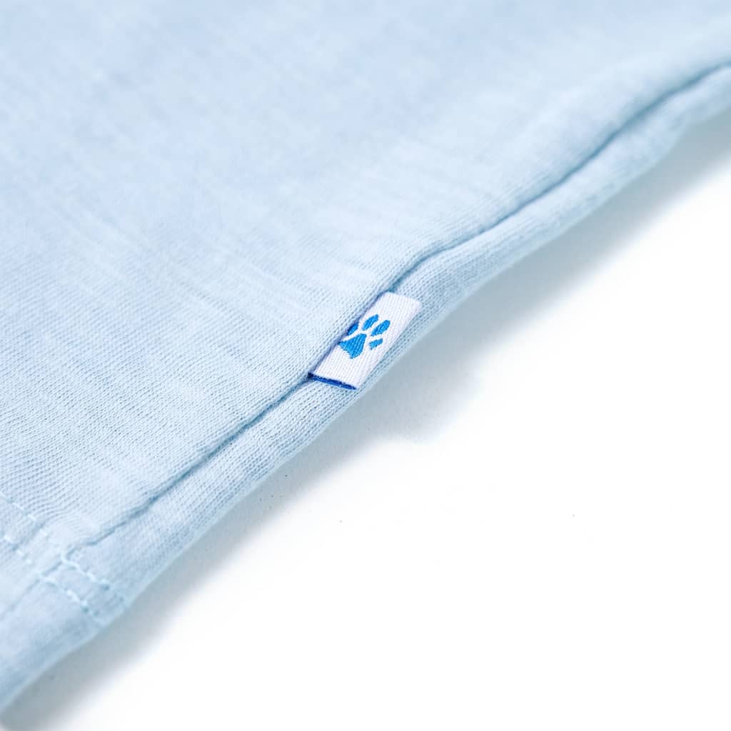Kindershirt 128 lichtblauw is nu te koop bij PeponiXL, paradijselijk wonen!