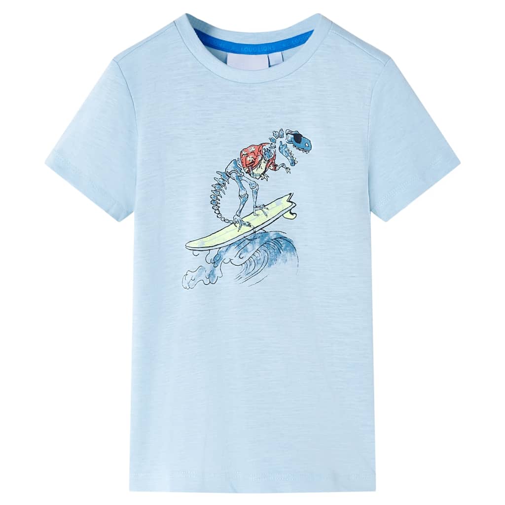 Kindershirt 140 lichtblauw is nu te koop bij PeponiXL, paradijselijk wonen!