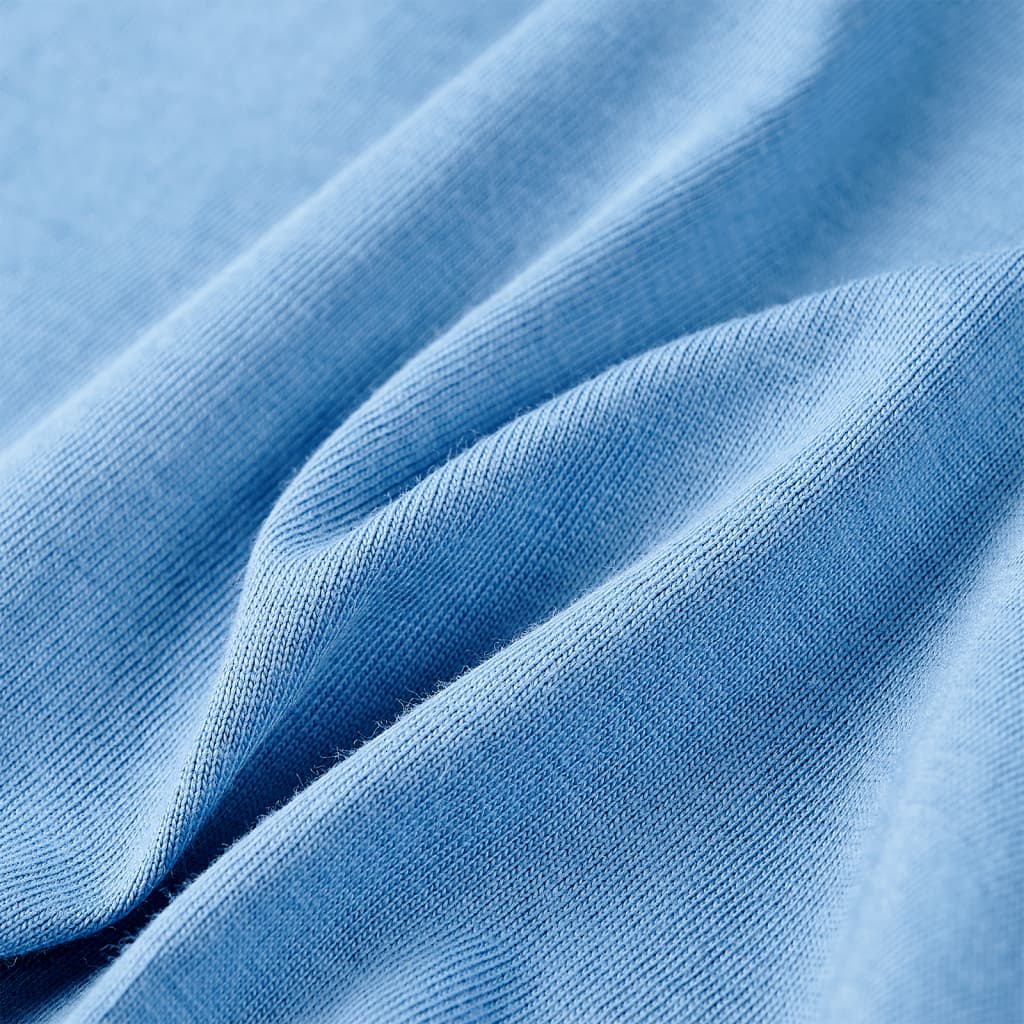 Kindershirt 116 middenblauw is nu te koop bij PeponiXL, paradijselijk wonen!