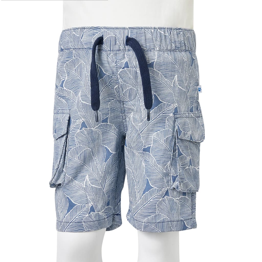 Kindershorts met trekkoord 116 donkerblauw is nu te koop bij PeponiXL, paradijselijk wonen!