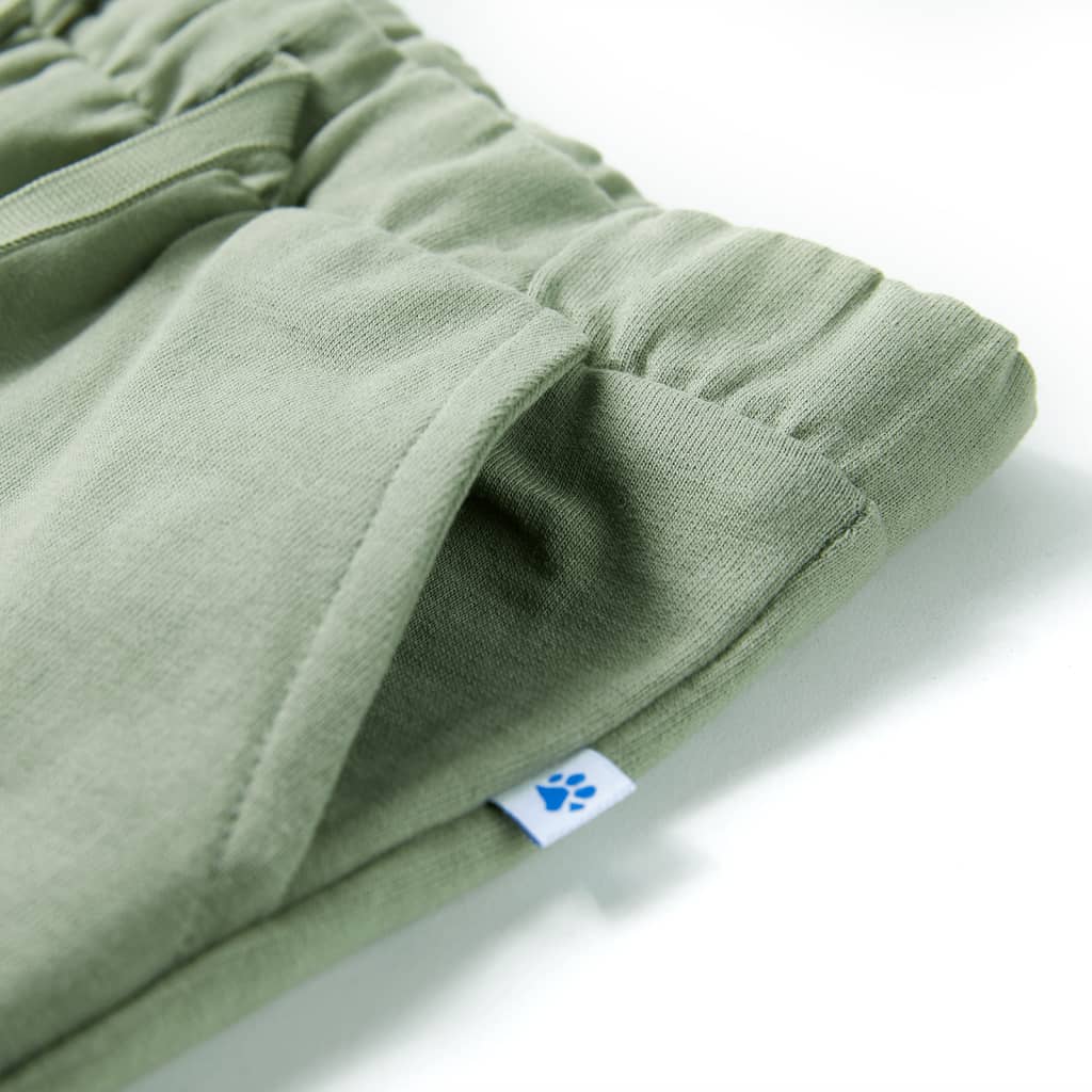 Kindershorts met trekkoord 92 lichtkaki is nu te koop bij PeponiXL, paradijselijk wonen!