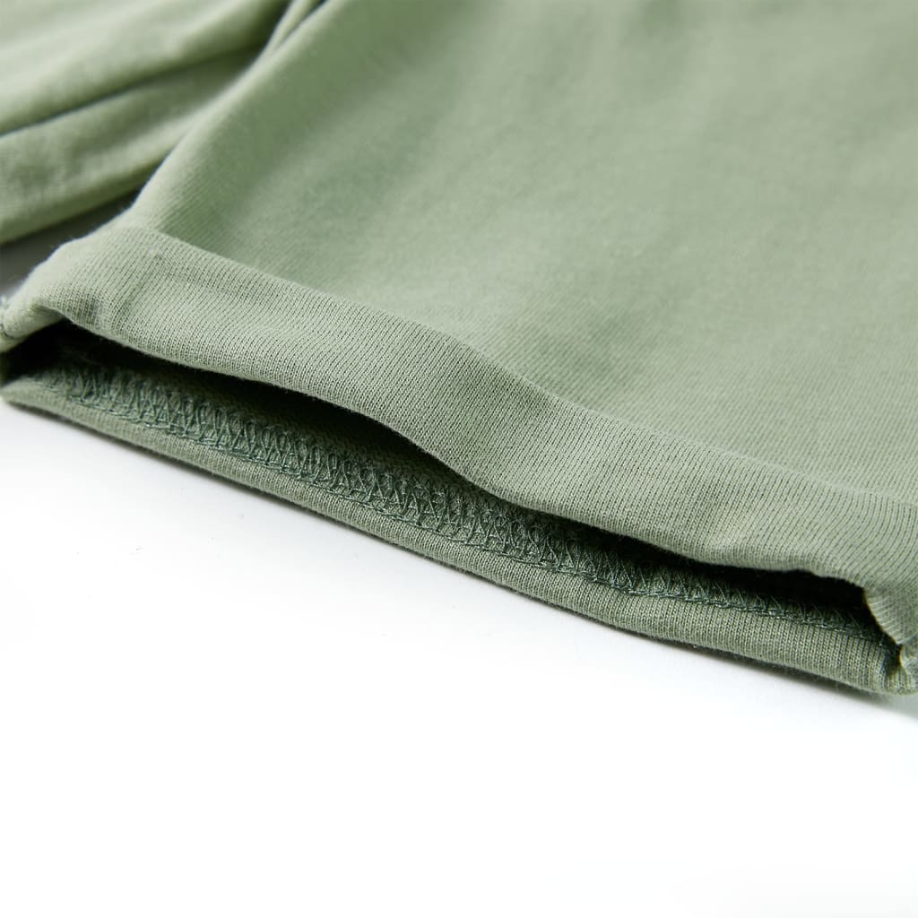 Kindershorts met trekkoord 92 lichtkaki is nu te koop bij PeponiXL, paradijselijk wonen!