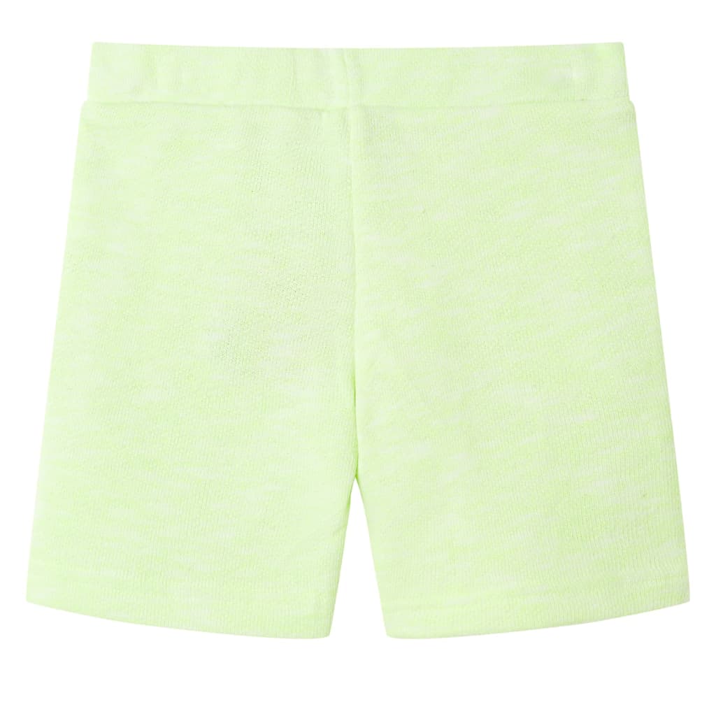 Kindershorts met trekkoord 140 neongeel is nu te koop bij PeponiXL, paradijselijk wonen!