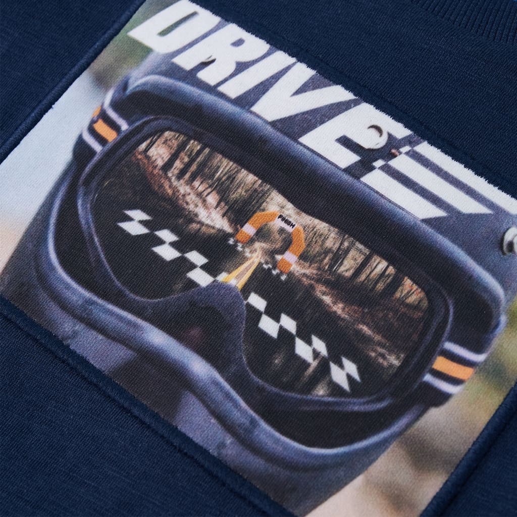 Kindershirt met lange mouwen 116 gemêleerd marineblauw is nu te koop bij PeponiXL, paradijselijk wonen!